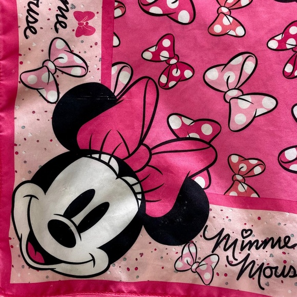Disney Minnie Mouse Pink Hair Scarf Bandanna - Picture 13 of 15